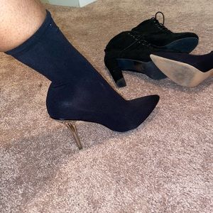 Black Stocking Heels